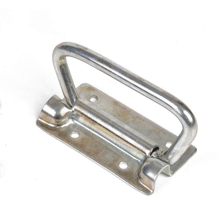 OEM Style Folding Pull Handle Zinc Plated Bolt on Hinge Chest Handles