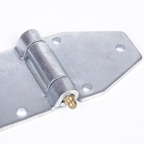 5-3/4 Inch Zinc Steel Strap Hinges with Grease Zerk 
